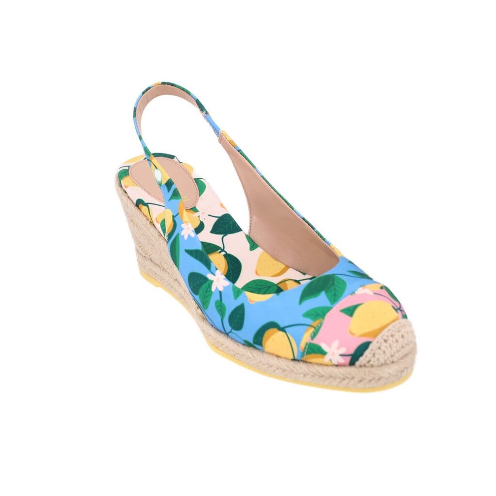 COLE HAAN ESPADRILLE HEELS LEMON 8 US