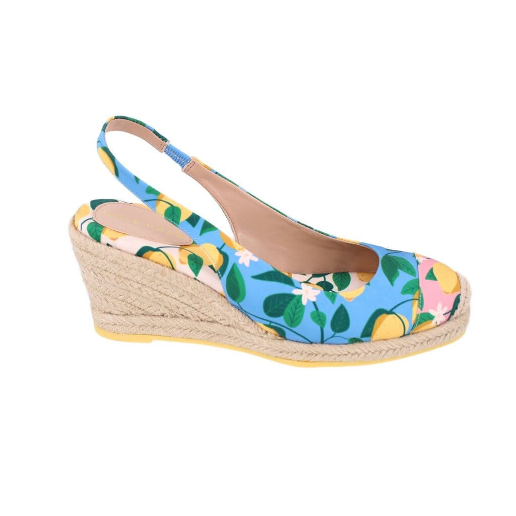 COLE HAAN ESPADRILLE HEELS LEMON 8 US