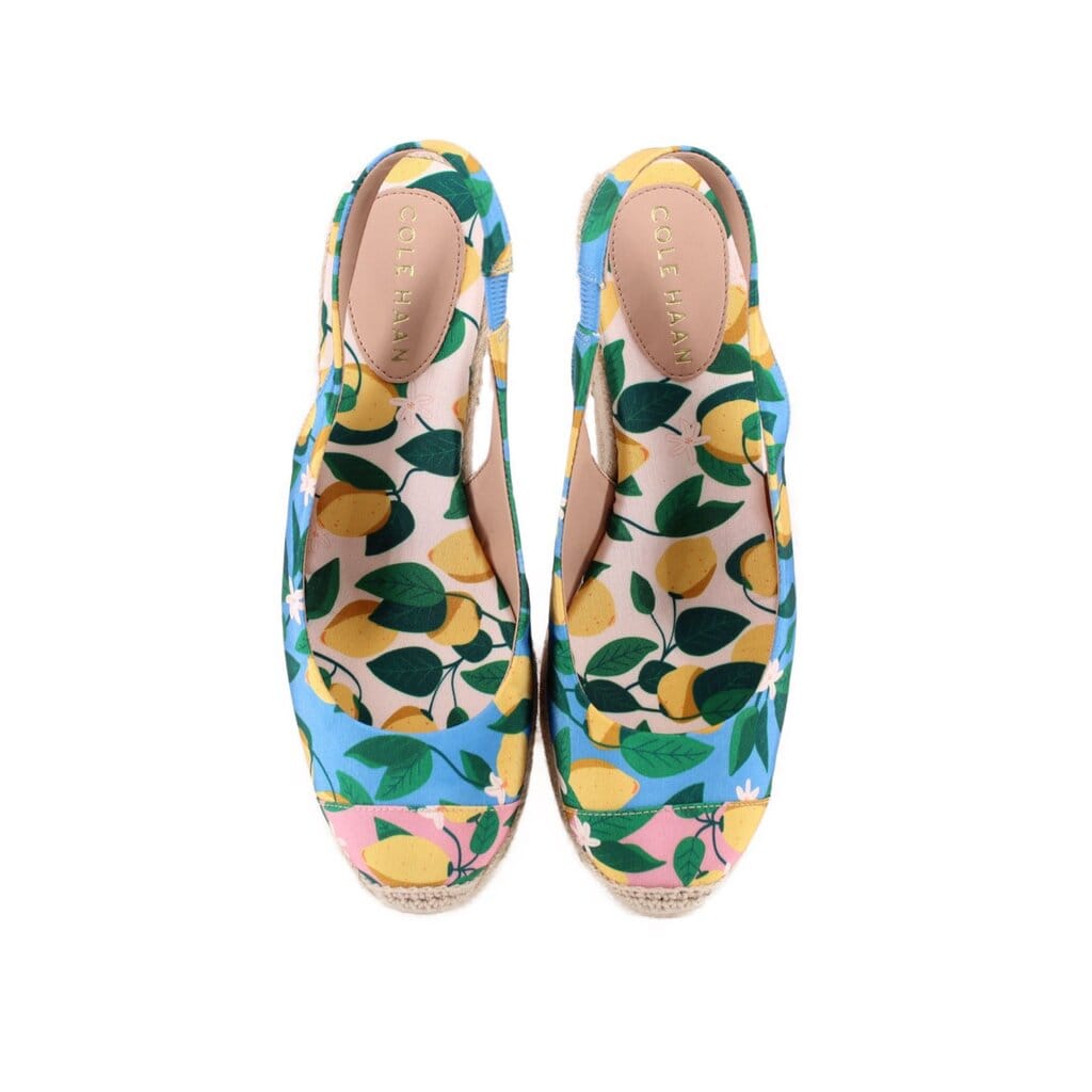 COLE HAAN ESPADRILLE HEELS LEMON 8 US