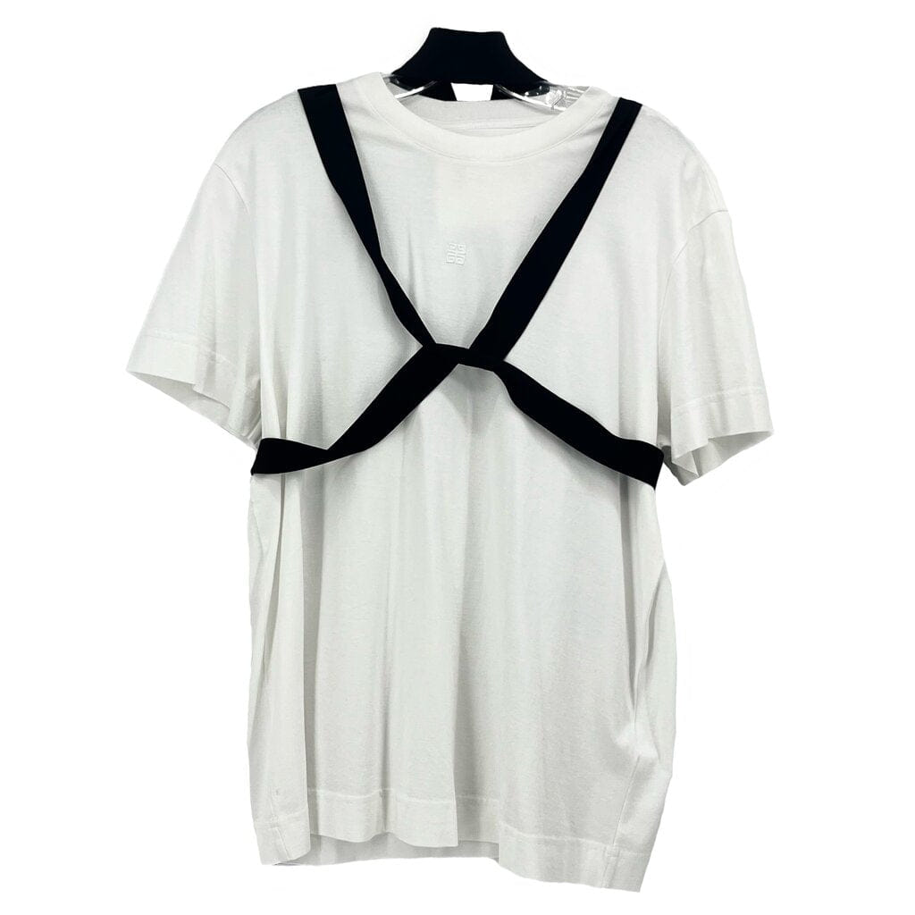 GIVENCHY TEE WITH WRAP TOPS WHITE S