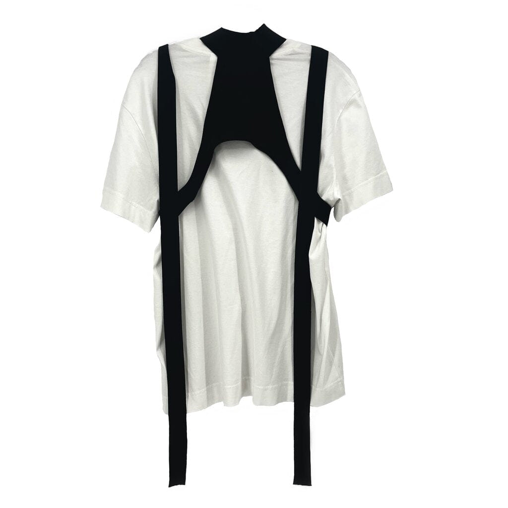 GIVENCHY TEE WITH WRAP TOPS WHITE S