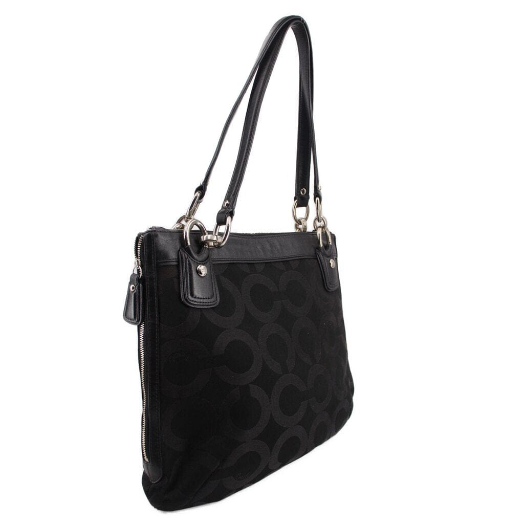 COACH VINTAGE KRISTEN SHOULDER BAGS BLACK