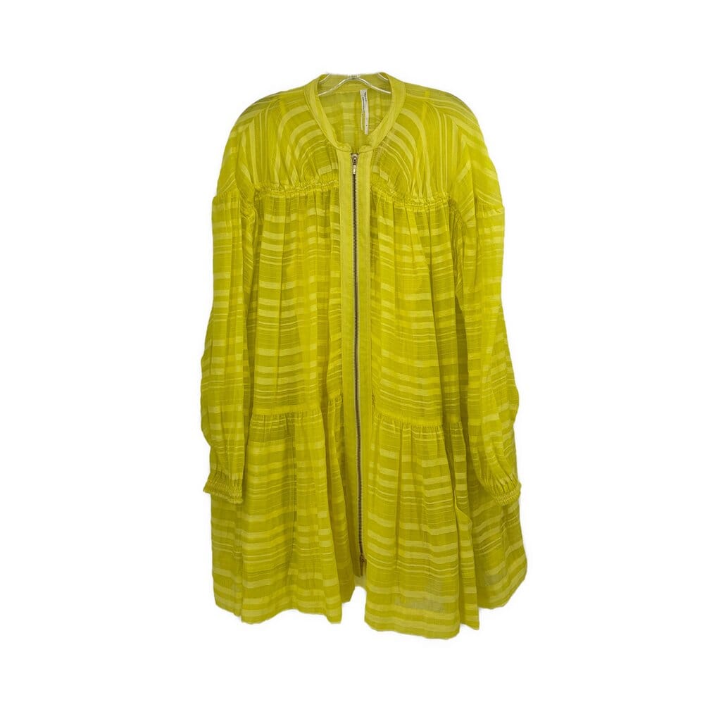 ANTHROPOLOGIE LONG SLEEVE DRESSES YELLOW S