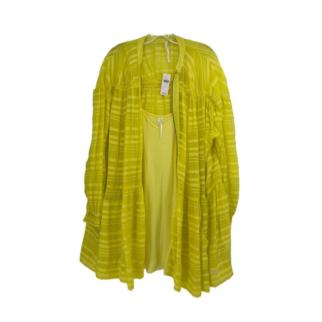 ANTHROPOLOGIE LONG SLEEVE DRESSES YELLOW S