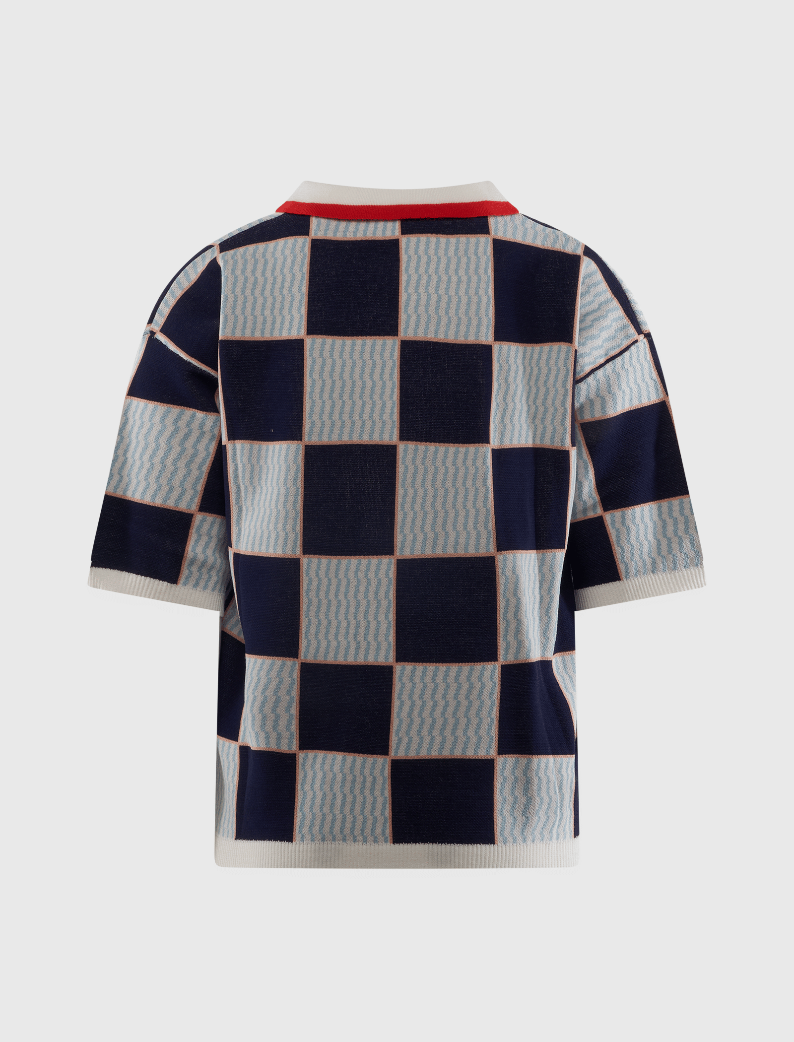 CRIMINAL DAMAGE CHECKERBOARD KNITTED FOOTBALL SHIRT