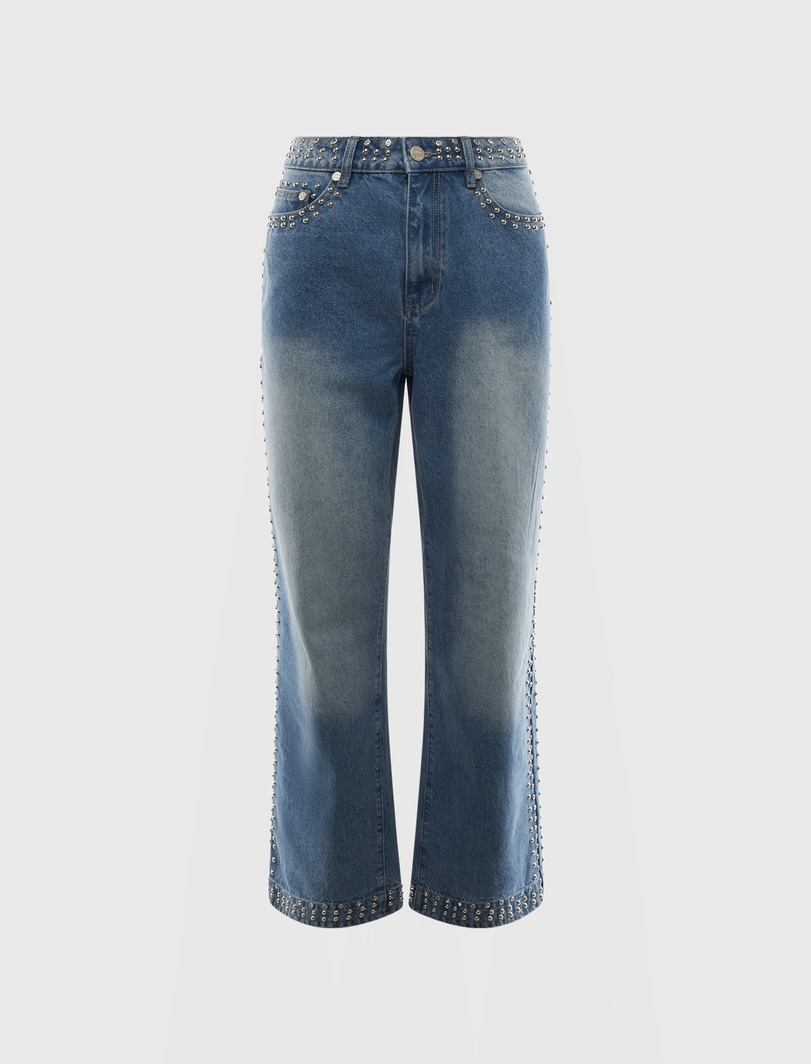 HOMME FEMME ORNAMENT DENIM JEANS