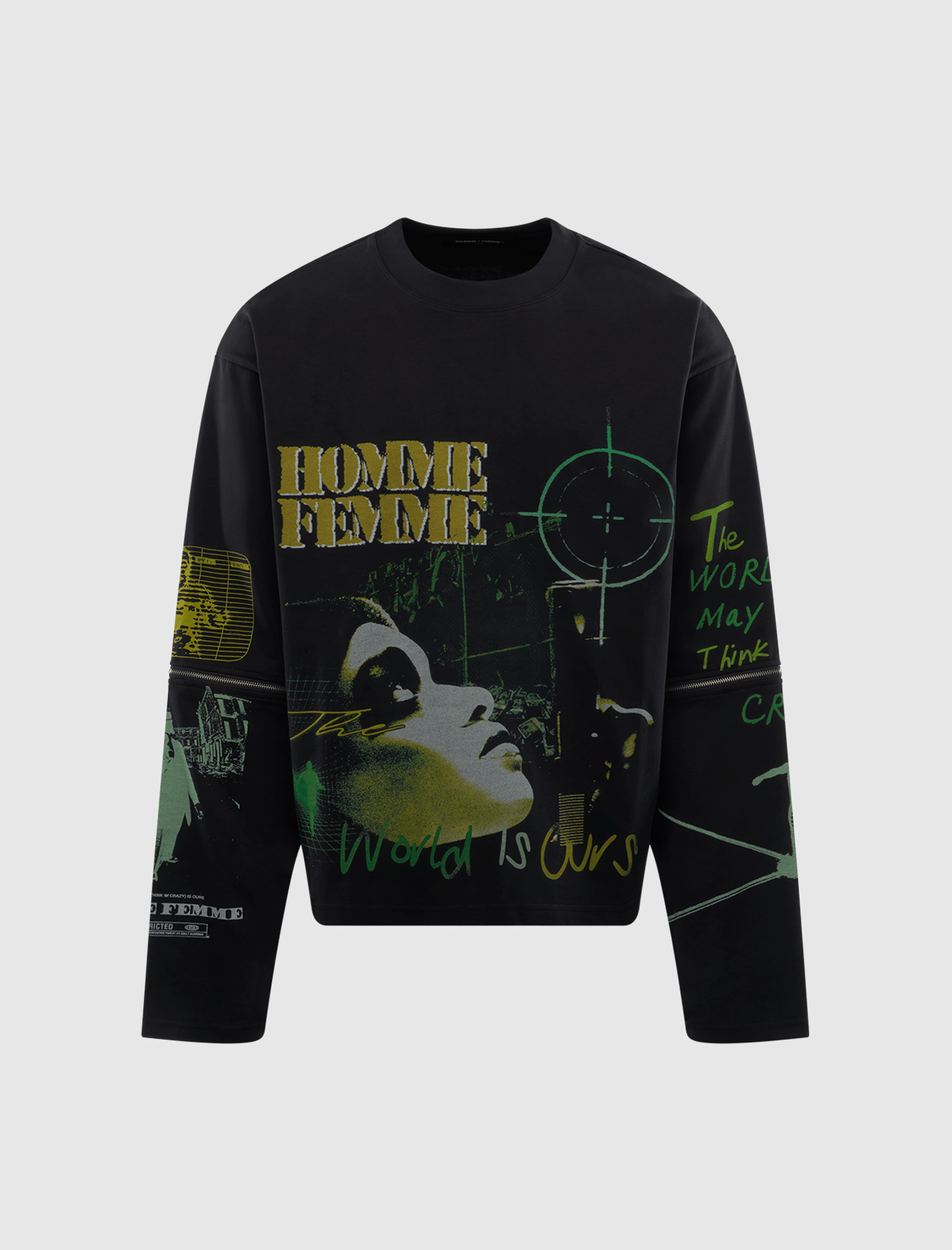 HOMME FEMME BULLSEYE LONG SLEEVE TEE