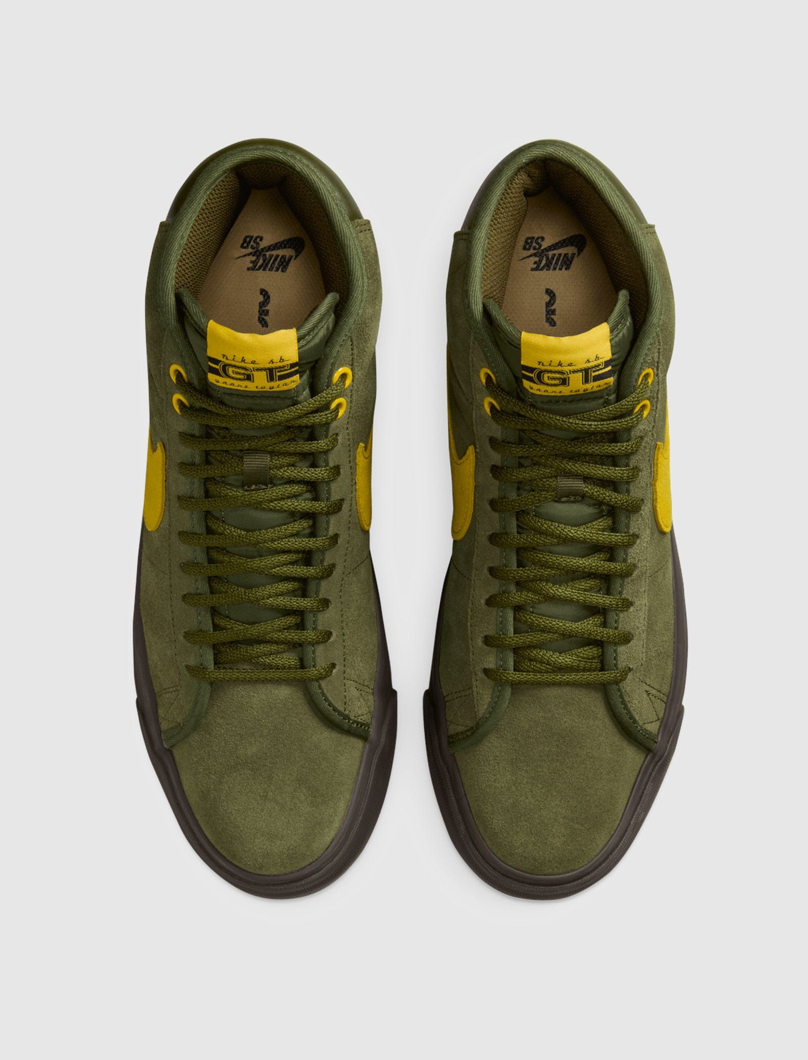 NIKE SKATEBOARD ANTI HERO ZOOM BLAZER MID SB "ROUGH GREEN/AMARILLO"