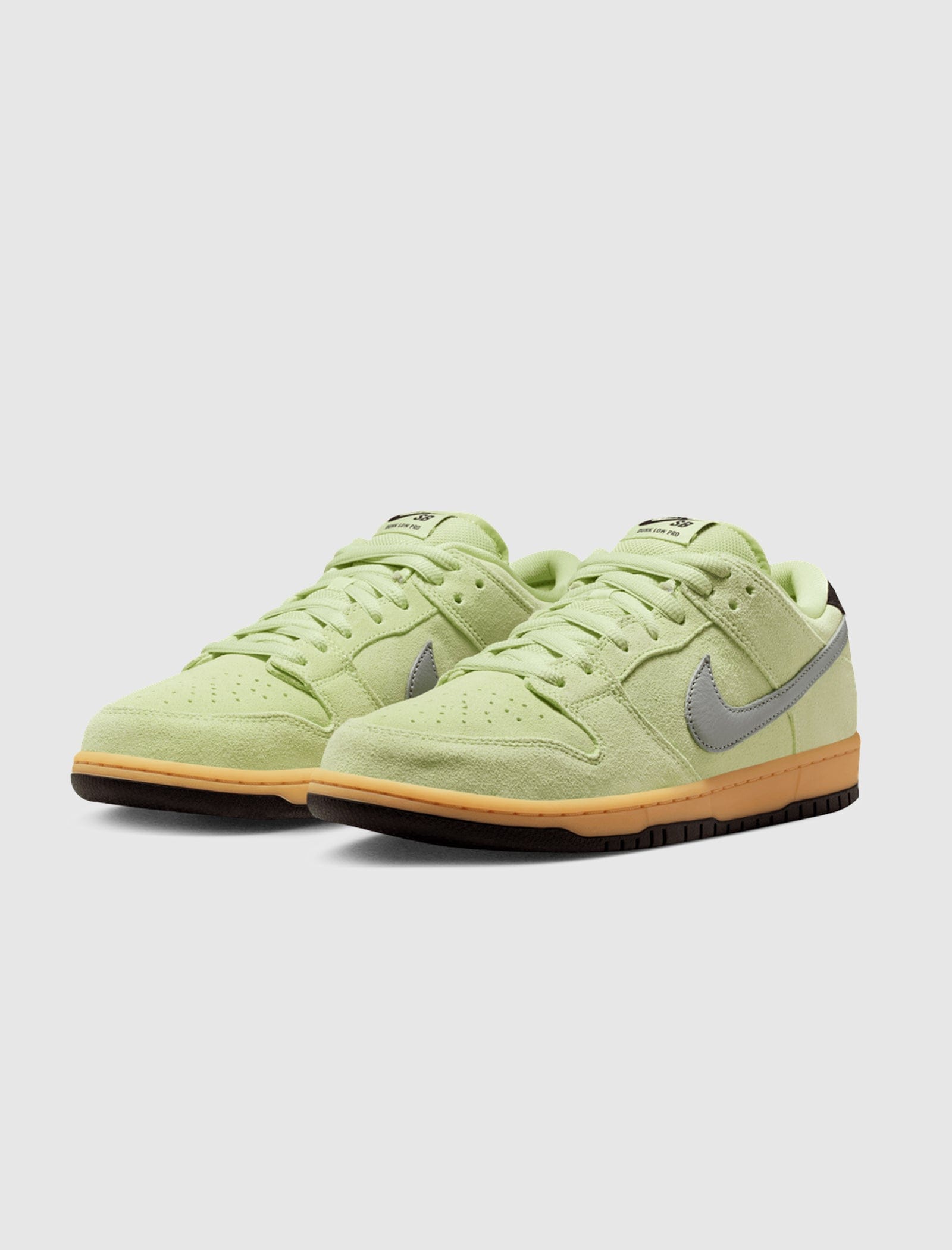 NIKE SKATEBOARD SB DUNK LOW PRO PRM "LIGHT LIQUID LIME/WOLF GREY/BLACK"