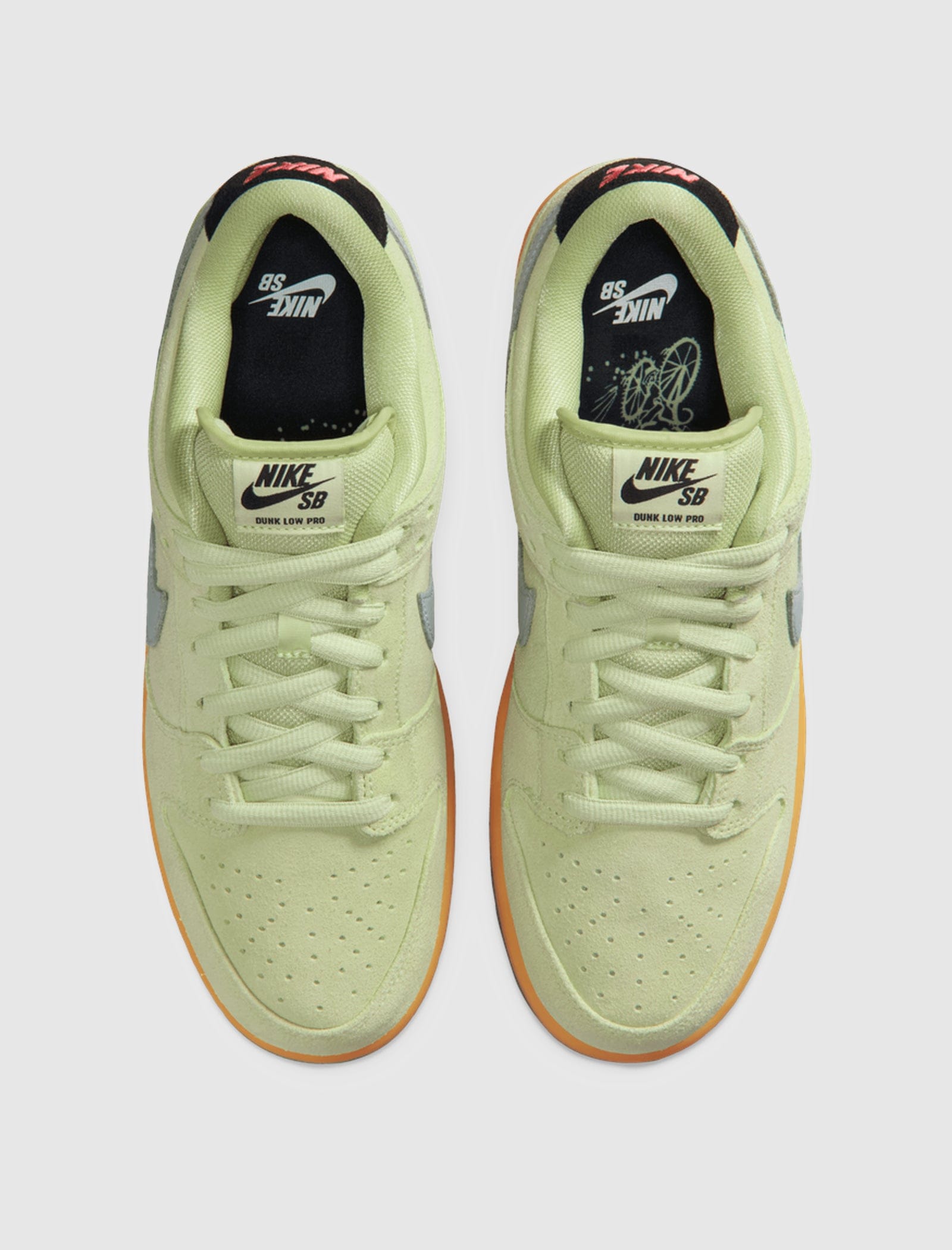 NIKE SKATEBOARD SB DUNK LOW PRO PRM "LIGHT LIQUID LIME/WOLF GREY/BLACK"