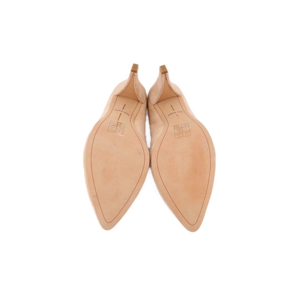 DOLCE VITA SUEDE HEELS TAN 9.5 US