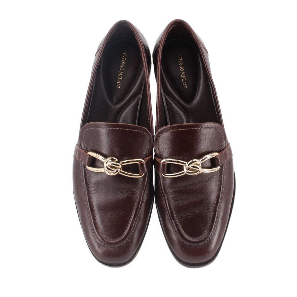 ANTONIO MELANI CAIN LOAFERS BROWN 8.5 US