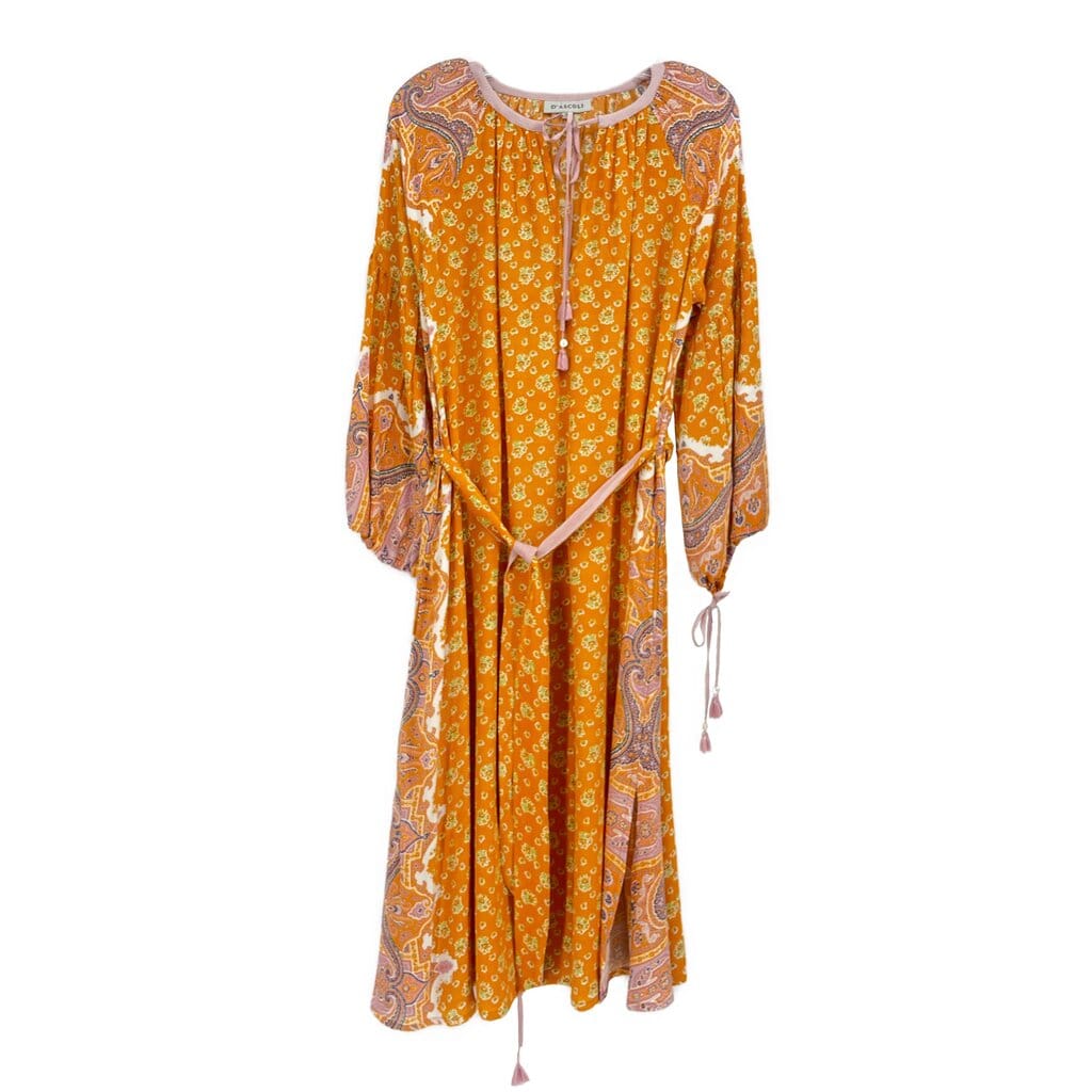 D'ASCOLI LONG DRESSES ORANGE S