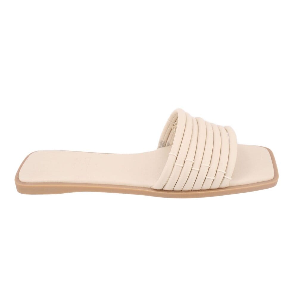 DOLCE VITA FLAT SANDALS CREAM 8.5 US