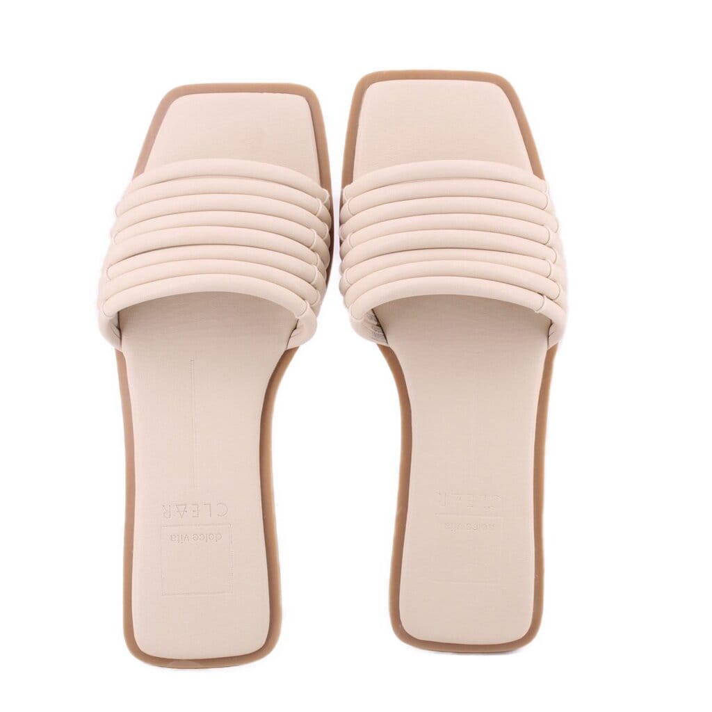 DOLCE VITA FLAT SANDALS CREAM 8.5 US