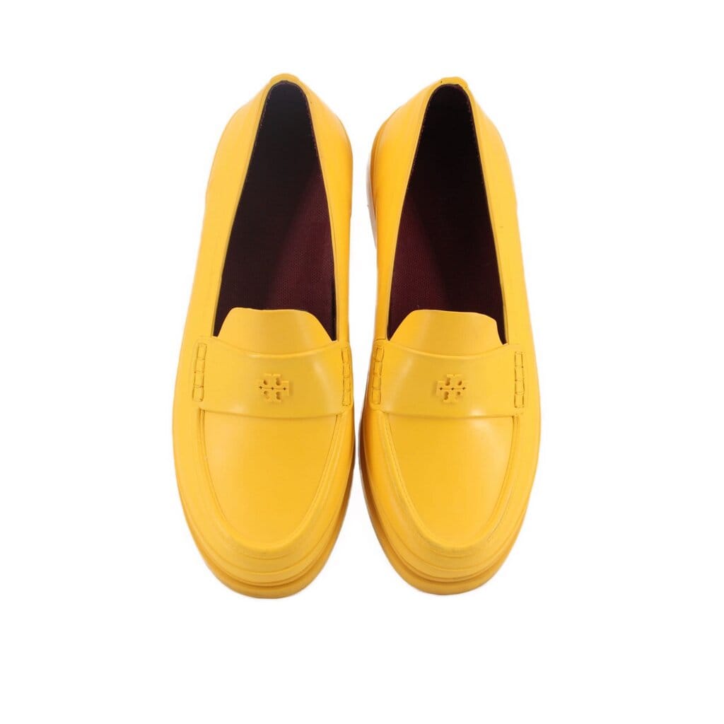 TORY BURCH RUBBER LOAFERS YELLOW 10 US