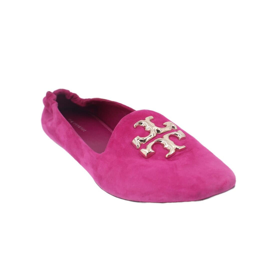 TORY BURCH SUEDE LOAFERS PURPLE 10 US