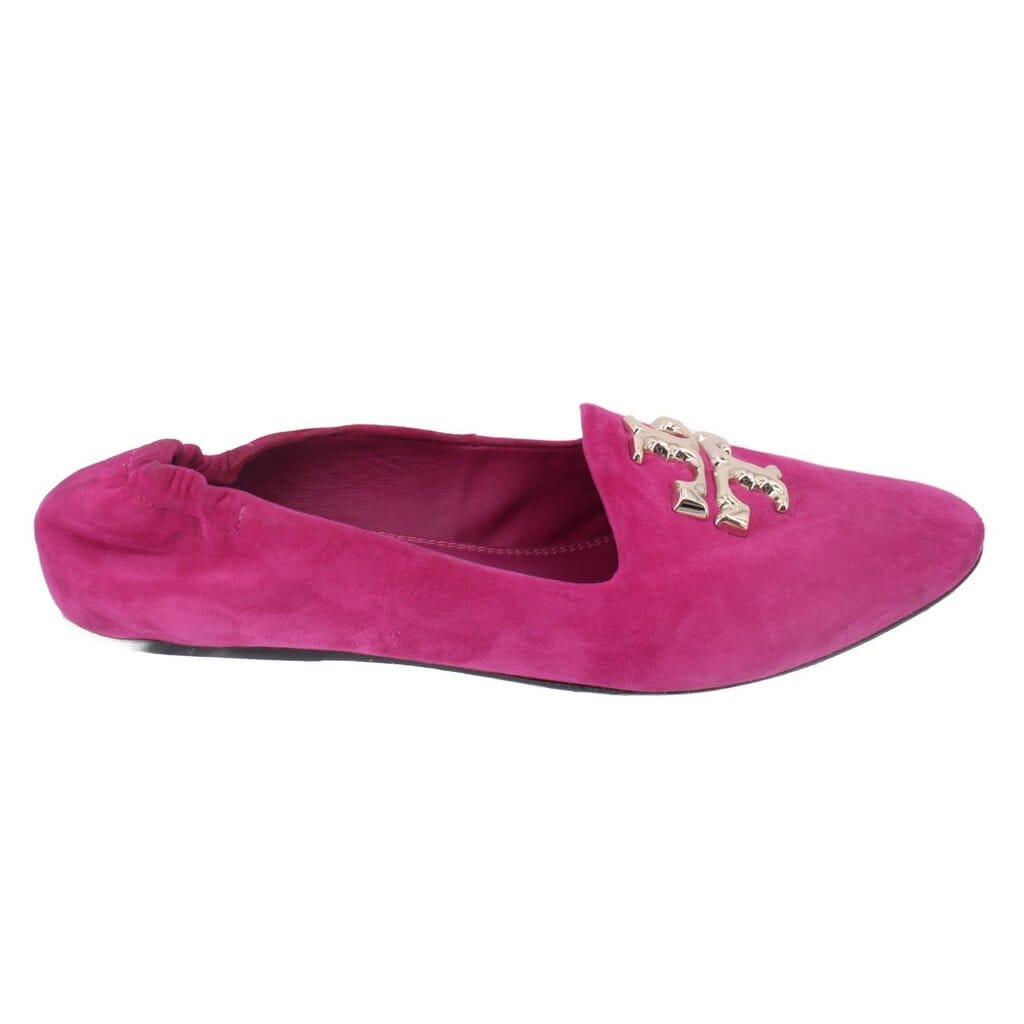 TORY BURCH SUEDE LOAFERS PURPLE 10 US