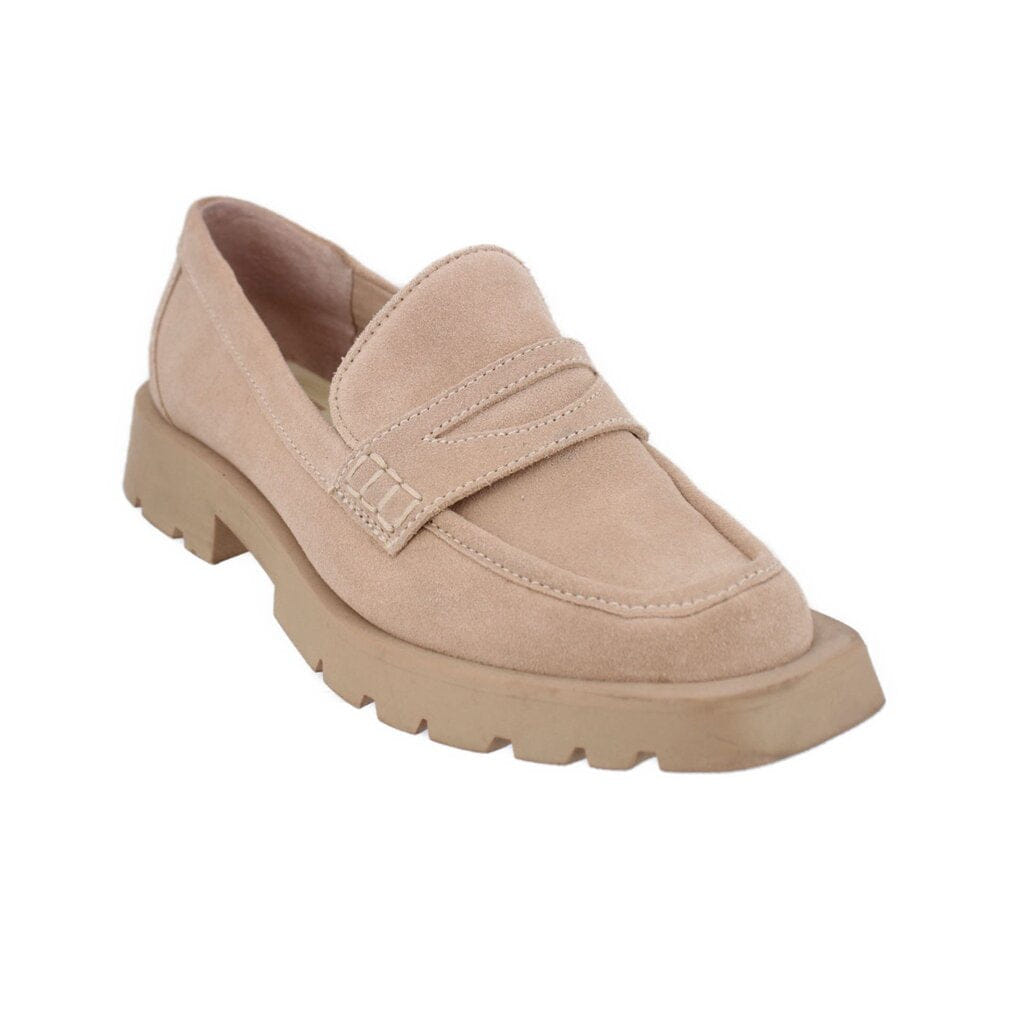 DOLCE VITA SUEDE LOAFERS NUDE 8