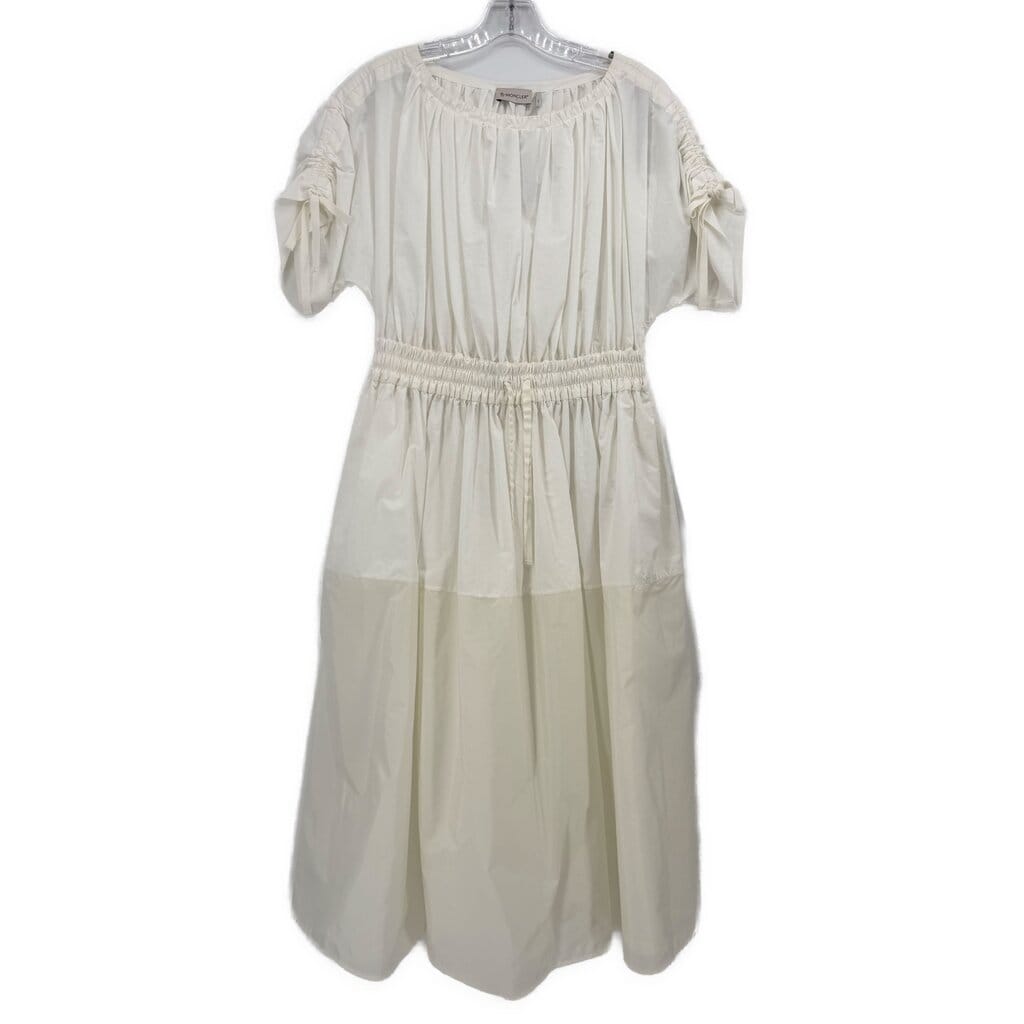 MONCLER SHORT SLEEVE DRESSES WHITE M