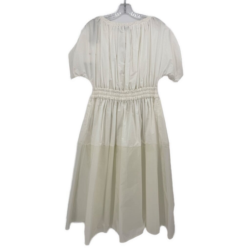 MONCLER SHORT SLEEVE DRESSES WHITE M