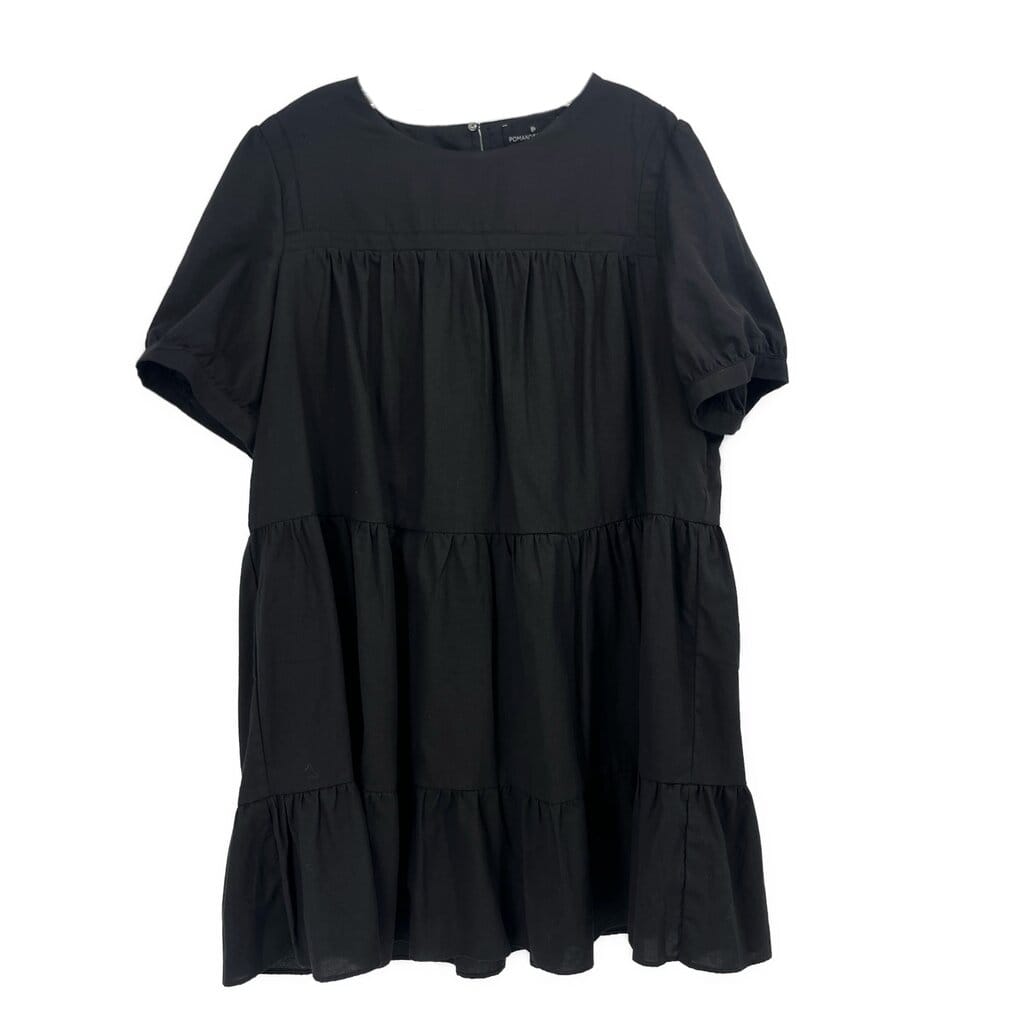 POMANDER PLACE TIERED DRESSES BLACK XL