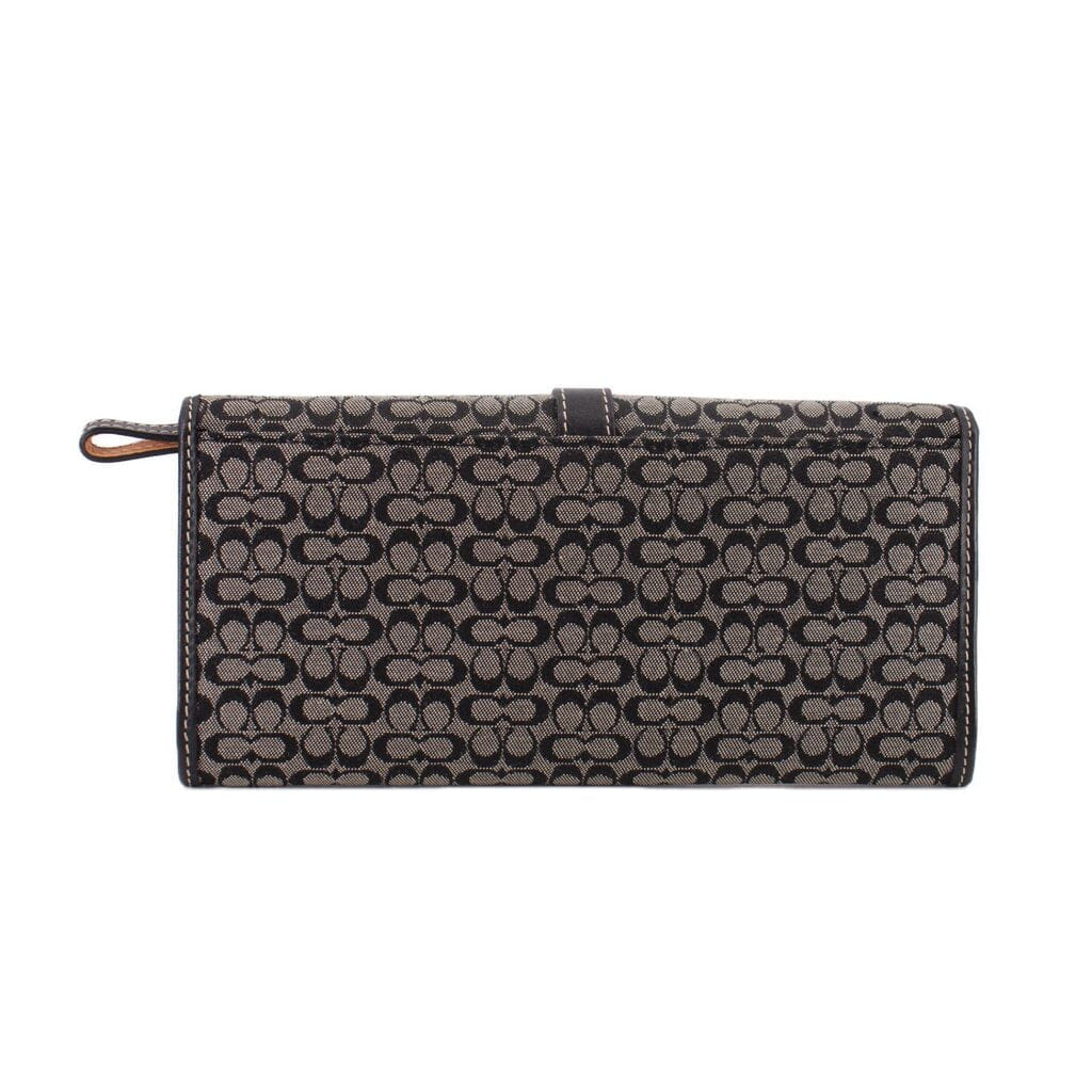 COACH VINTAGE SIGNATURE WALLETS BLACK
