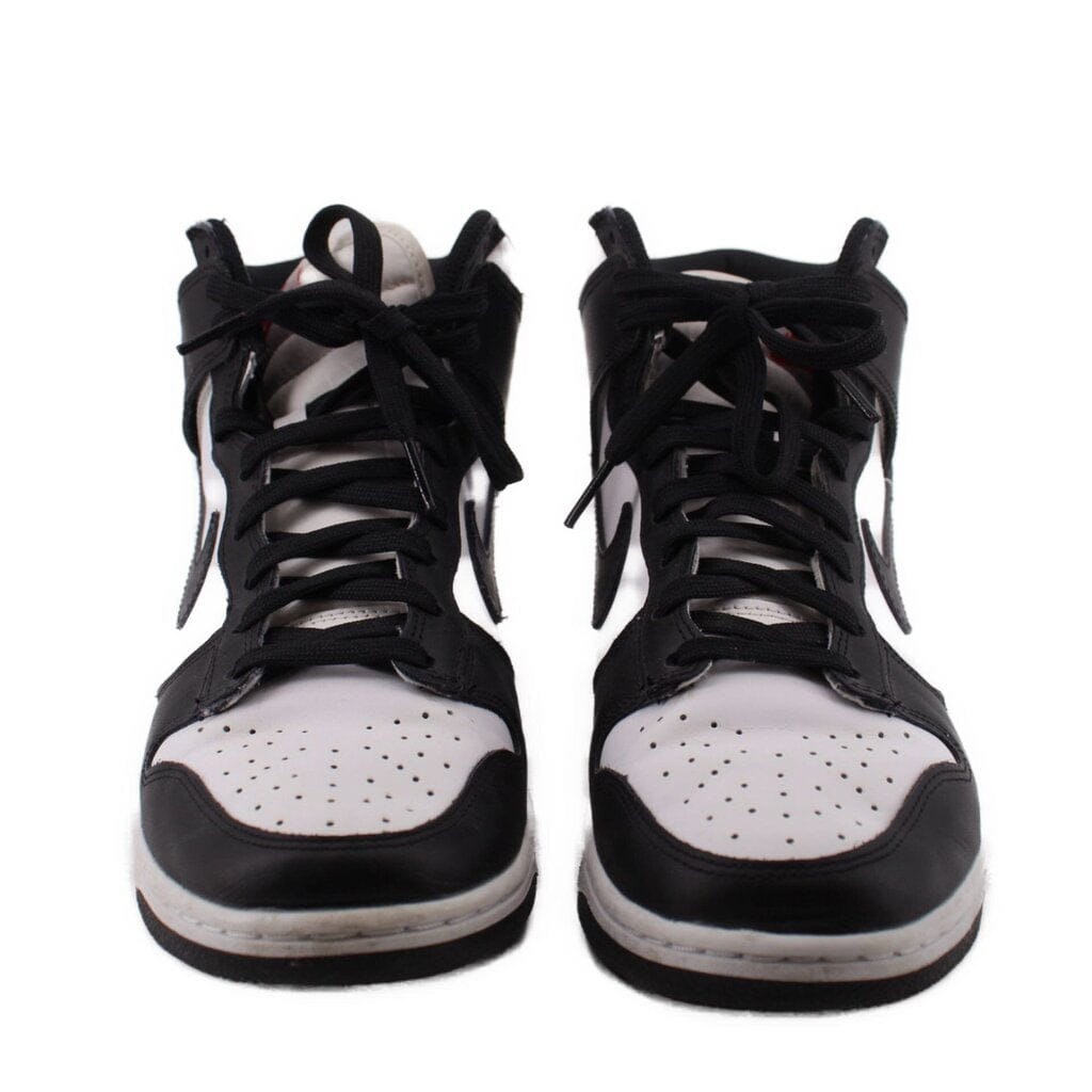NIKE WOMEN'S DUNK HIGH RETRO SNEAKERS BLACK/WHITE 9 US