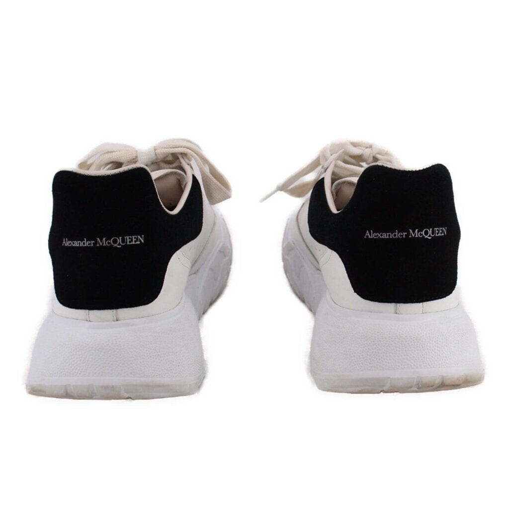 ALEXANDER MCQUEEN WOMEN'S OVERSIZED COURT TRAINER SNEAKERS WHITE 7.5 US