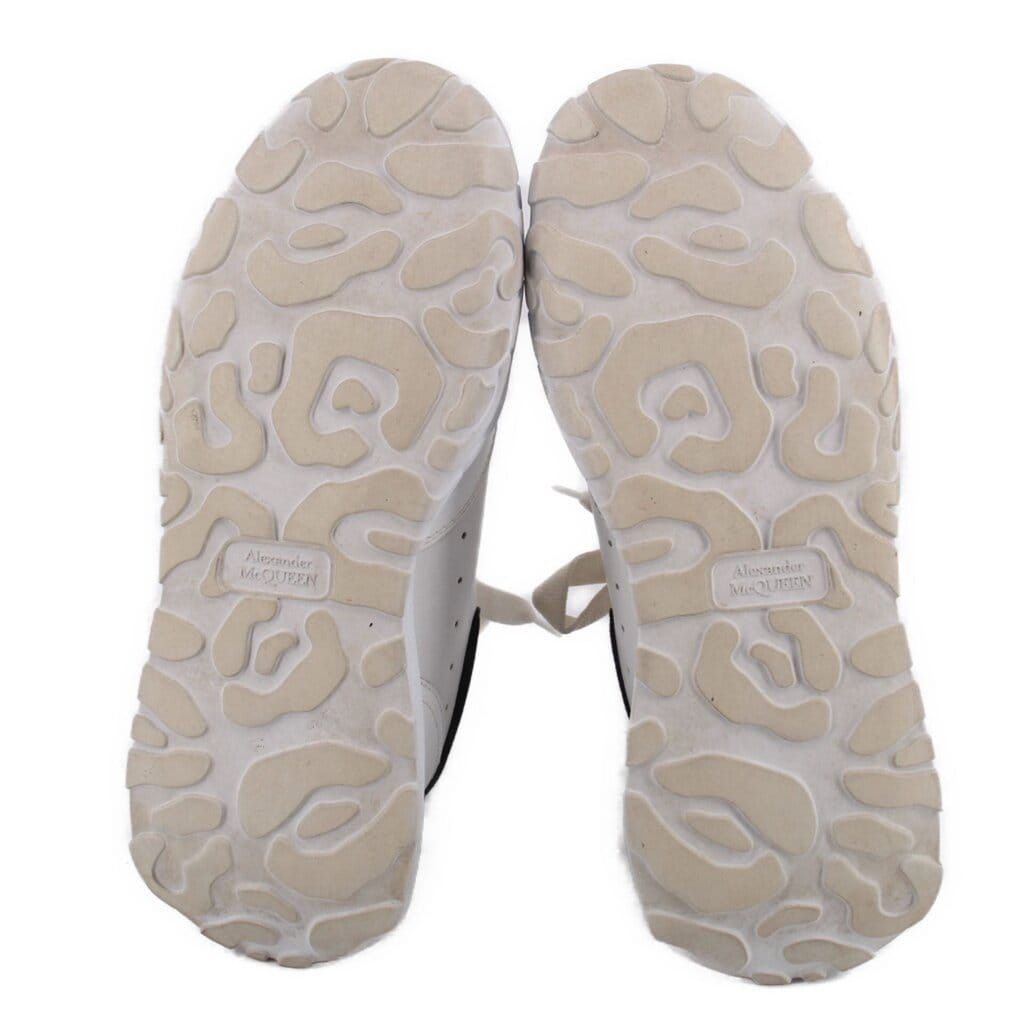 ALEXANDER MCQUEEN WOMEN'S OVERSIZED COURT TRAINER SNEAKERS WHITE 7.5 US