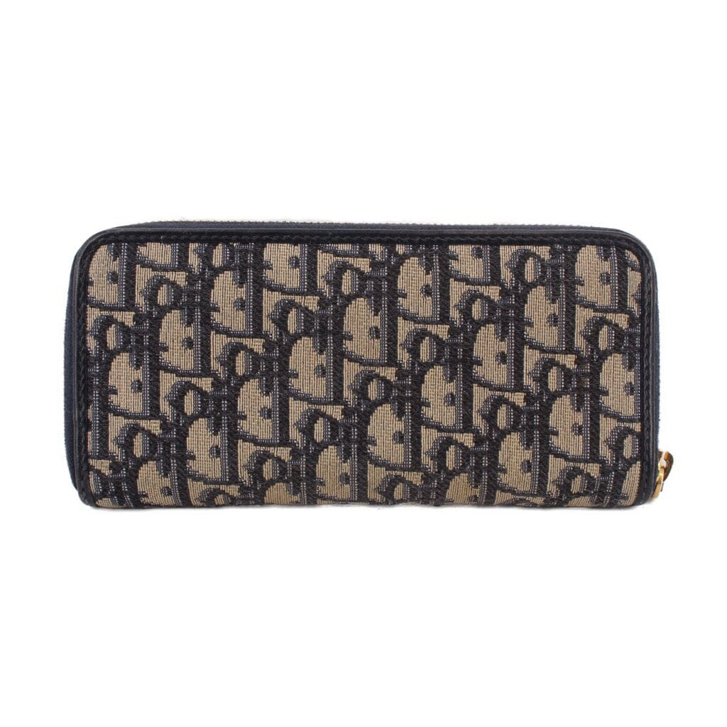 CHRISTIAN DIOR 30 MONTAIGNE LONG WALLETS BLUE