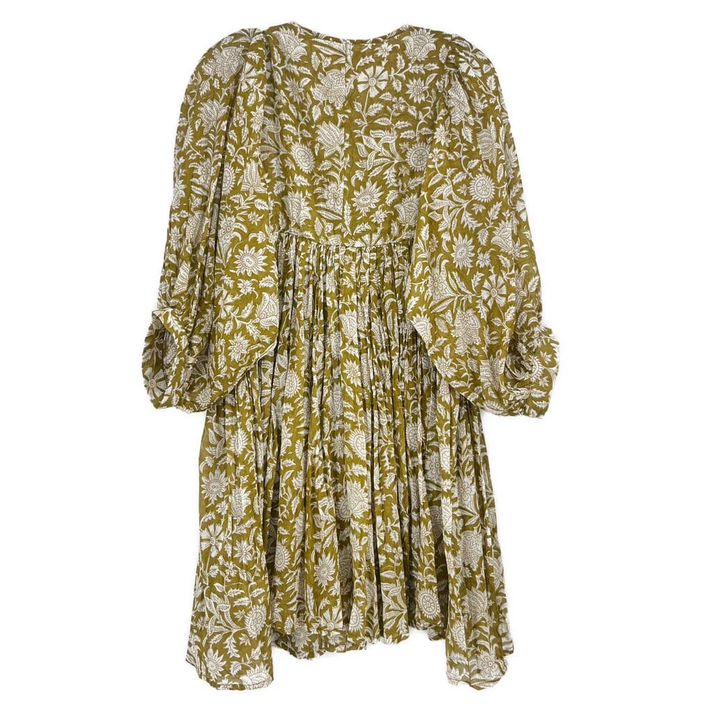 DAUGHTERS OF INDIA PRINT DRESSES GREEN S