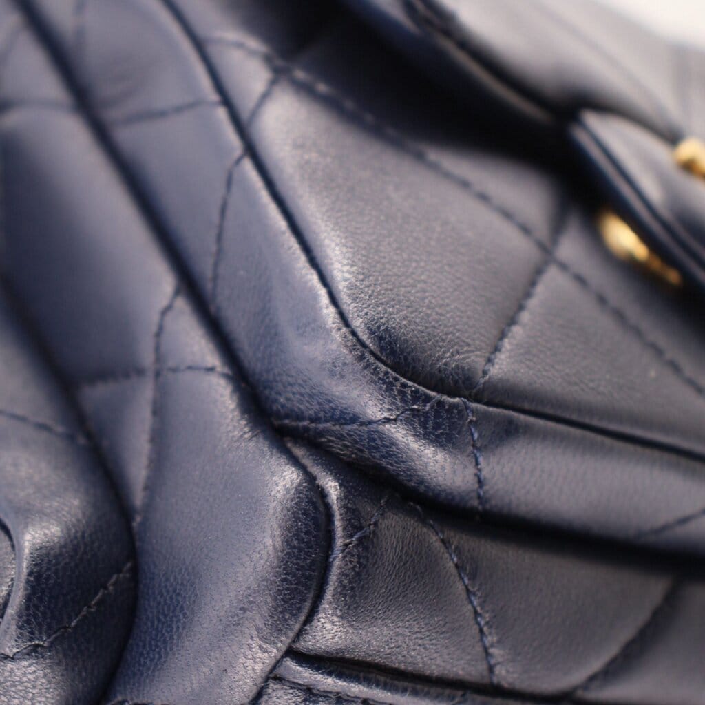 CHANEL TRENDY LARGE SHOULDER BAGS NAVY