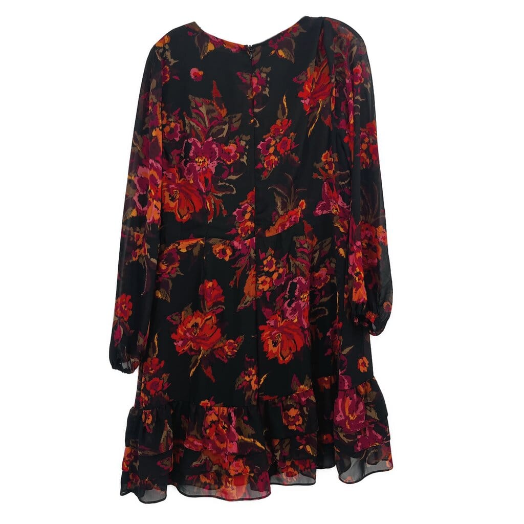 HALOGEN LONG SLEEVE DRESSES BLACK L