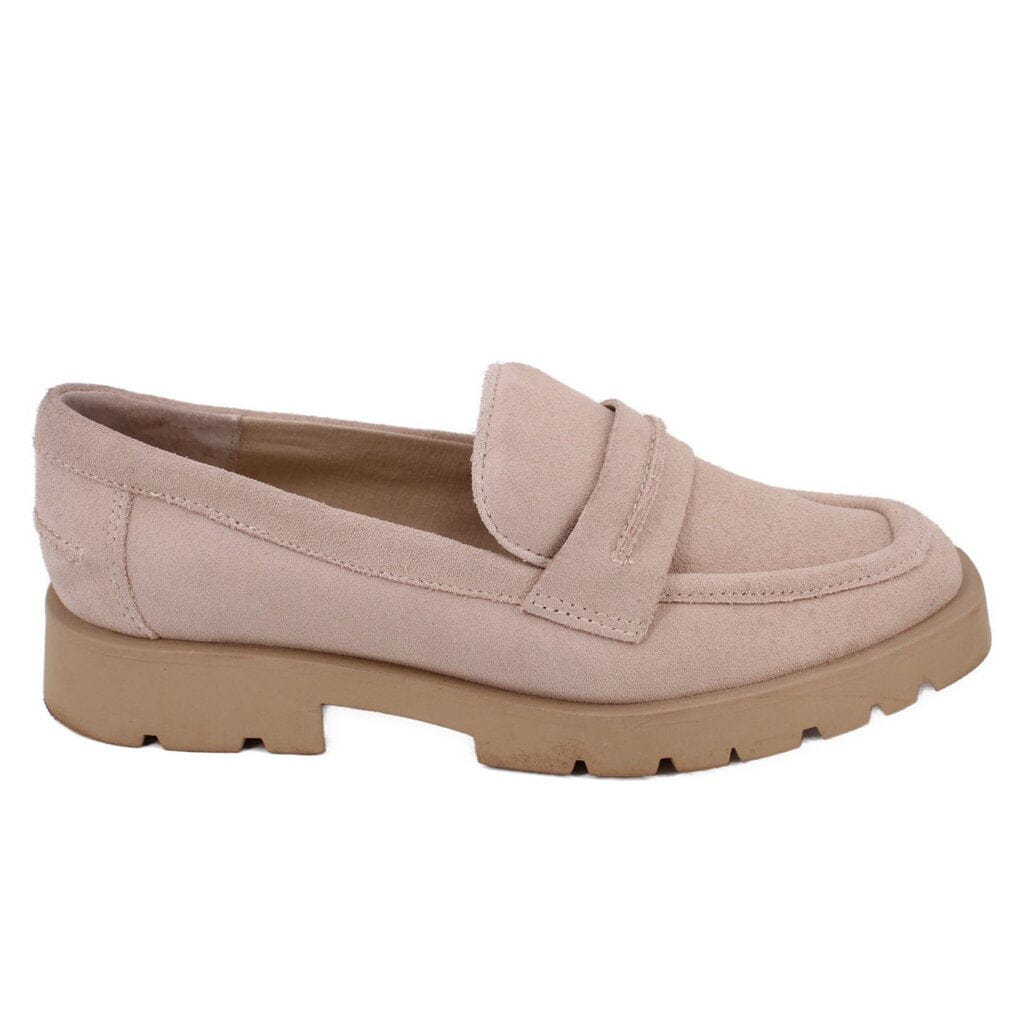 DOLCE VITA ELIAS SUEDE LOAFERS TAN 7.5 US
