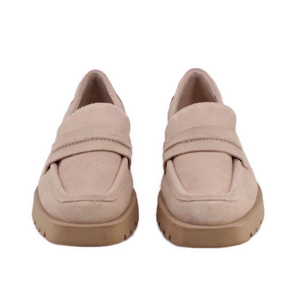 DOLCE VITA ELIAS SUEDE LOAFERS TAN 7.5 US