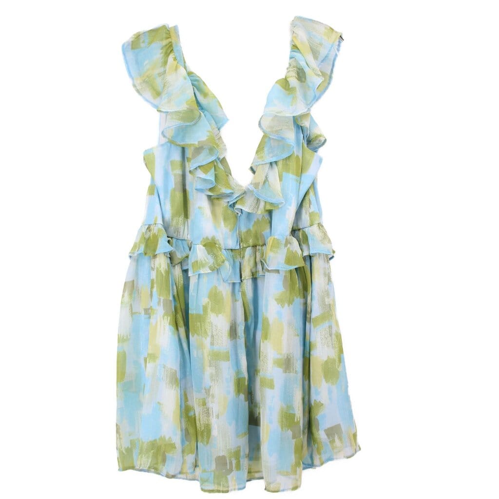 ABERCROMBIE PRINT DRESSES BLUE XL
