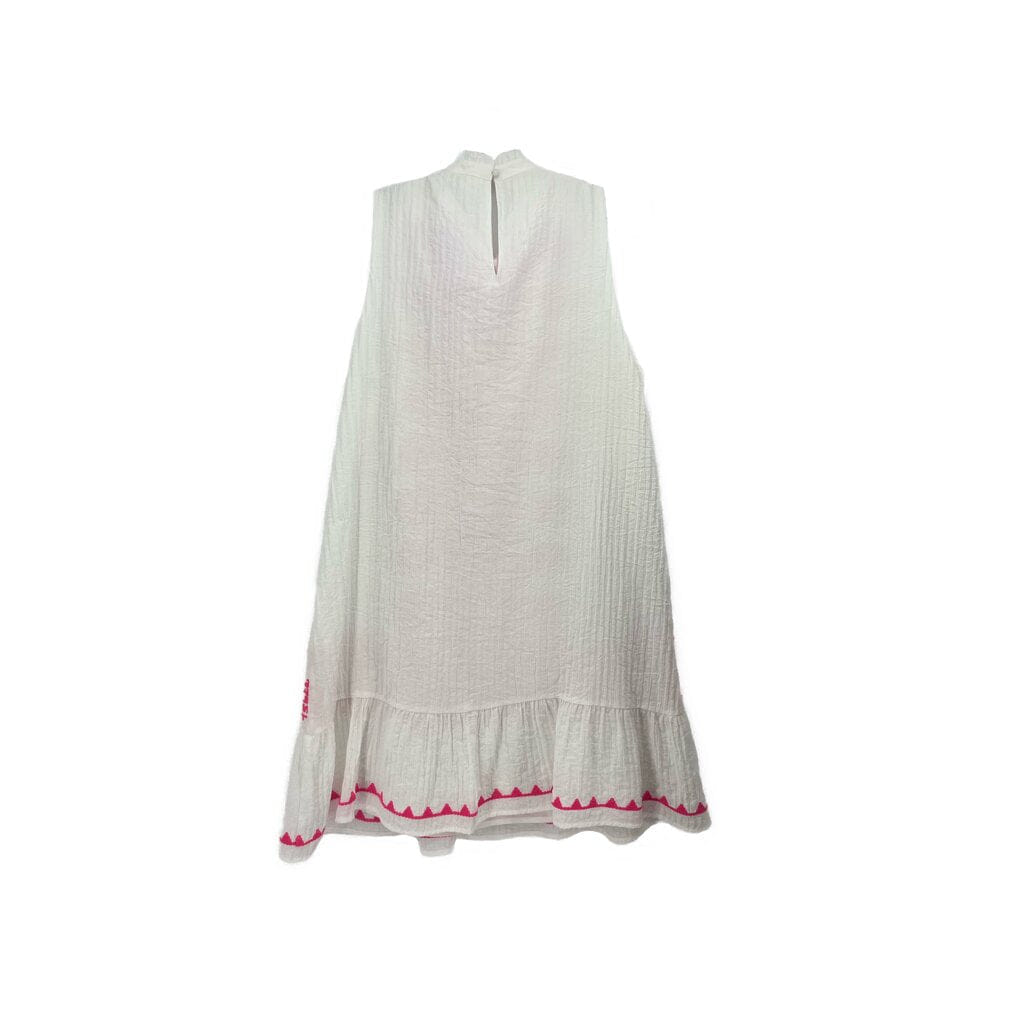 THML EMBROIDERED DRESSES WHITE M