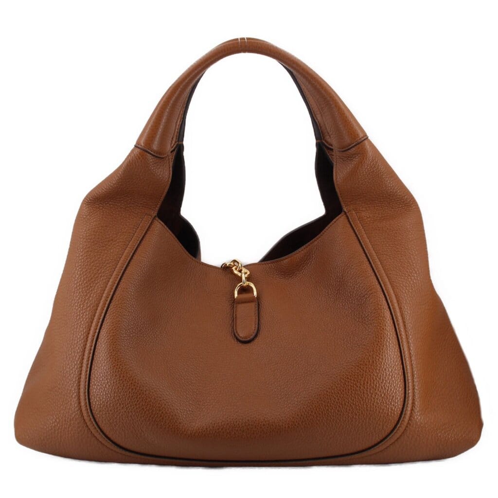 GUCCI SOFTBIT MAXI SHOULDER BAGS BROWN