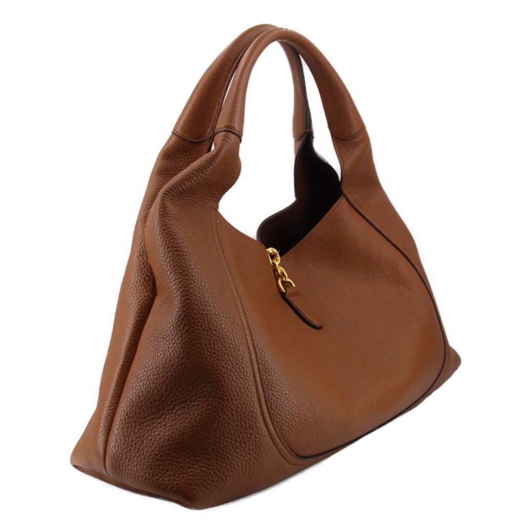 GUCCI SOFTBIT MAXI SHOULDER BAGS BROWN