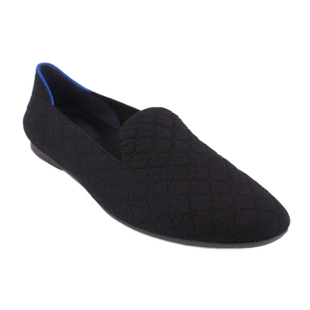 ROTHY'S THE ALMOND KNIT LOAFERS BLACK 7.5 US