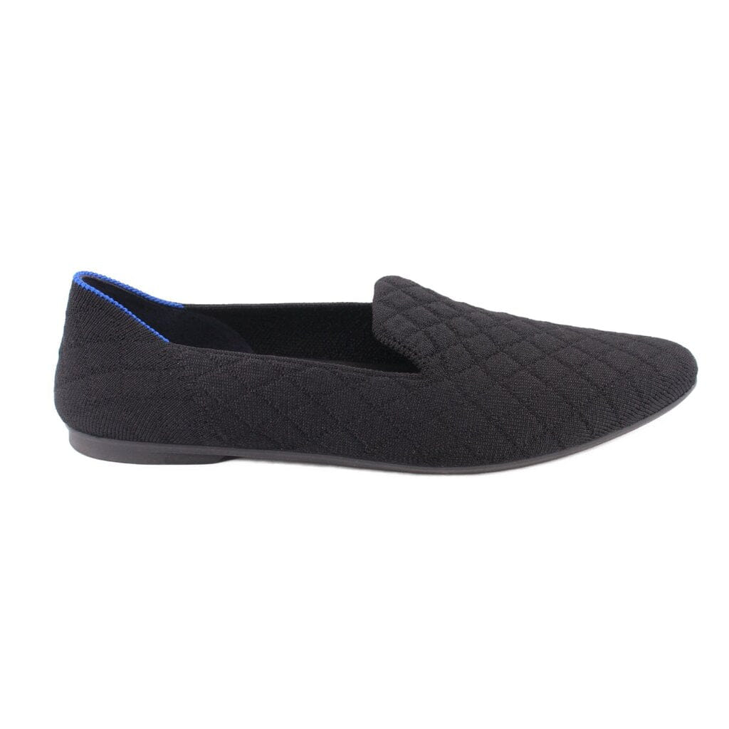 ROTHY'S THE ALMOND KNIT LOAFERS BLACK 7.5 US