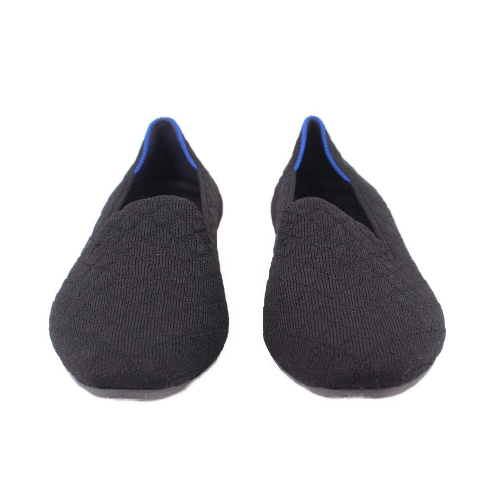 ROTHY'S THE ALMOND KNIT LOAFERS BLACK 7.5 US