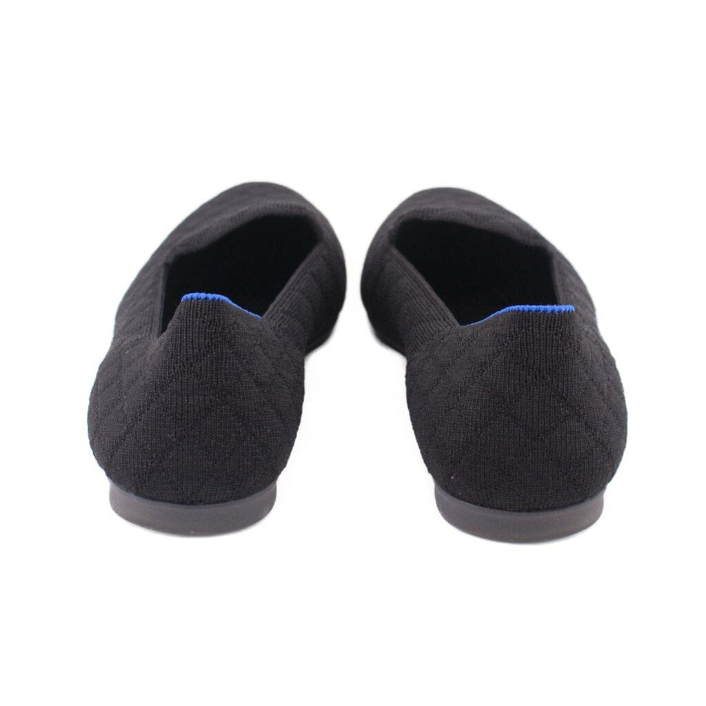 ROTHY'S THE ALMOND KNIT LOAFERS BLACK 7.5 US