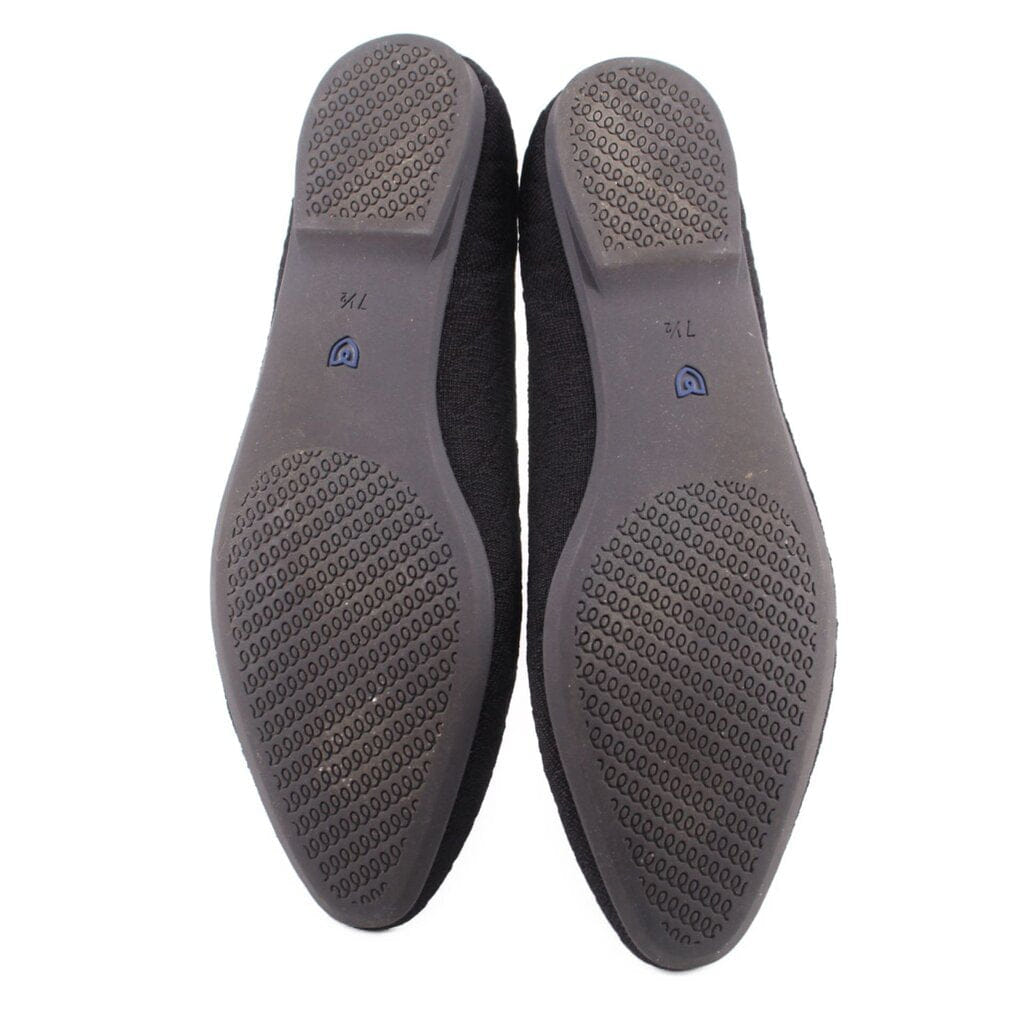 ROTHY'S THE ALMOND KNIT LOAFERS BLACK 7.5 US