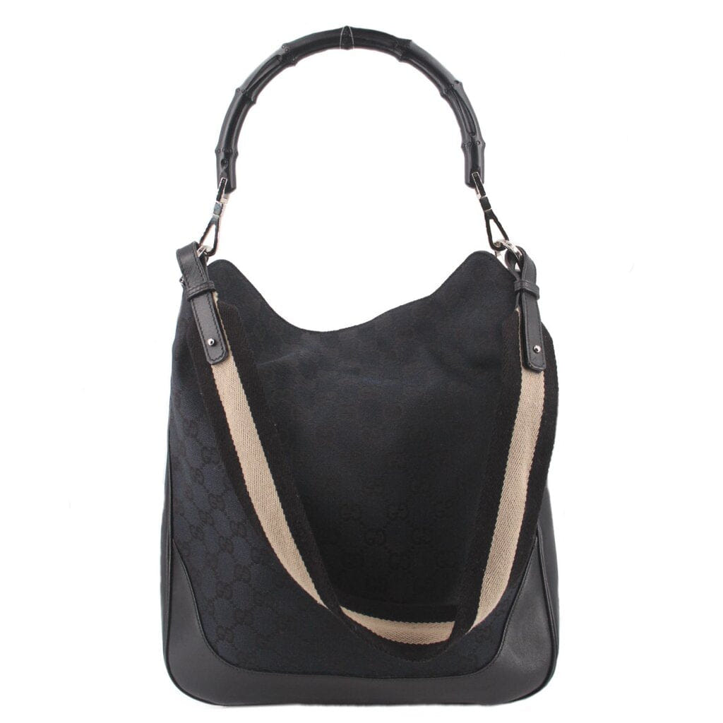 GUCCI VINTAGE SHOULDER BAGS BLACK