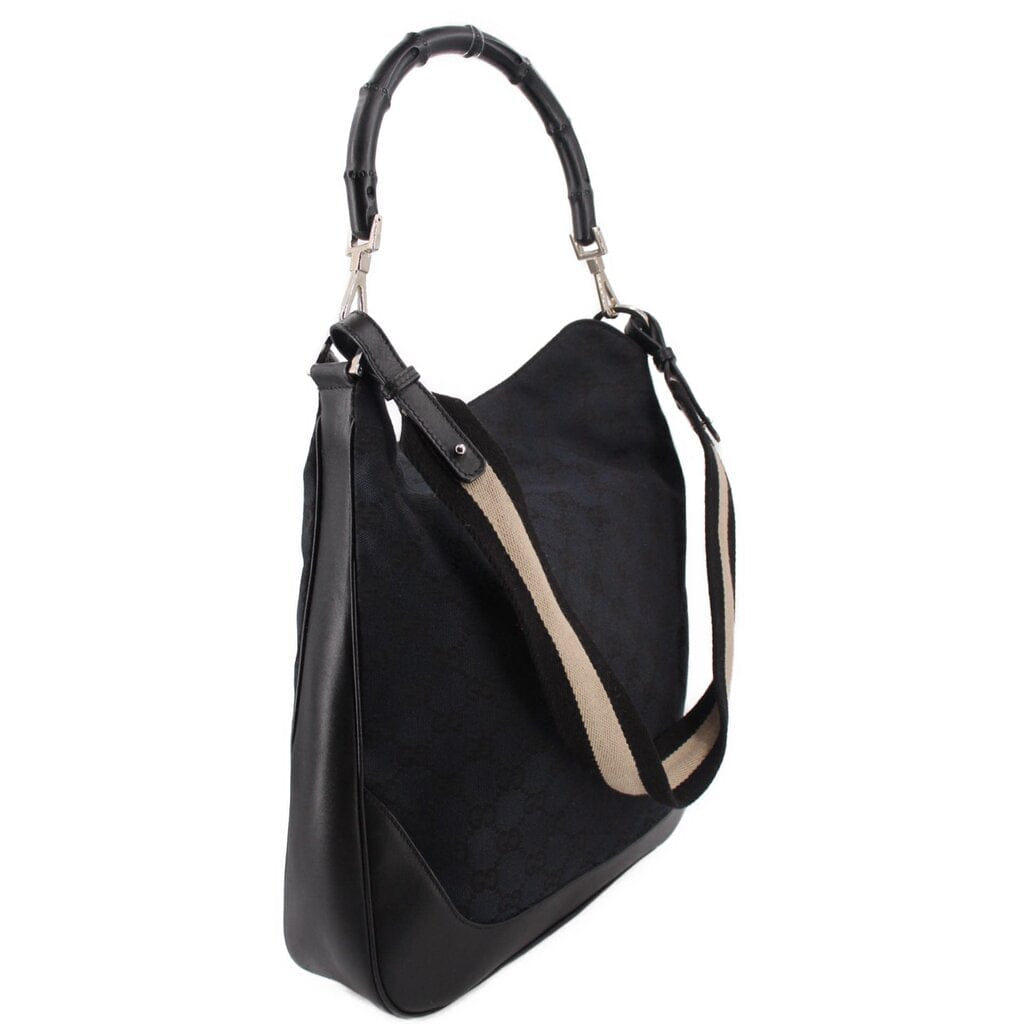GUCCI VINTAGE SHOULDER BAGS BLACK