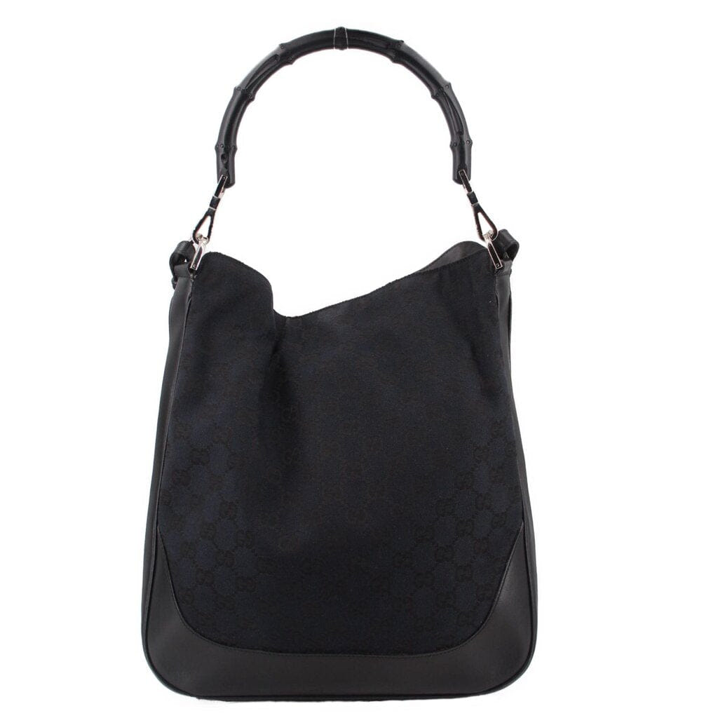 GUCCI VINTAGE SHOULDER BAGS BLACK