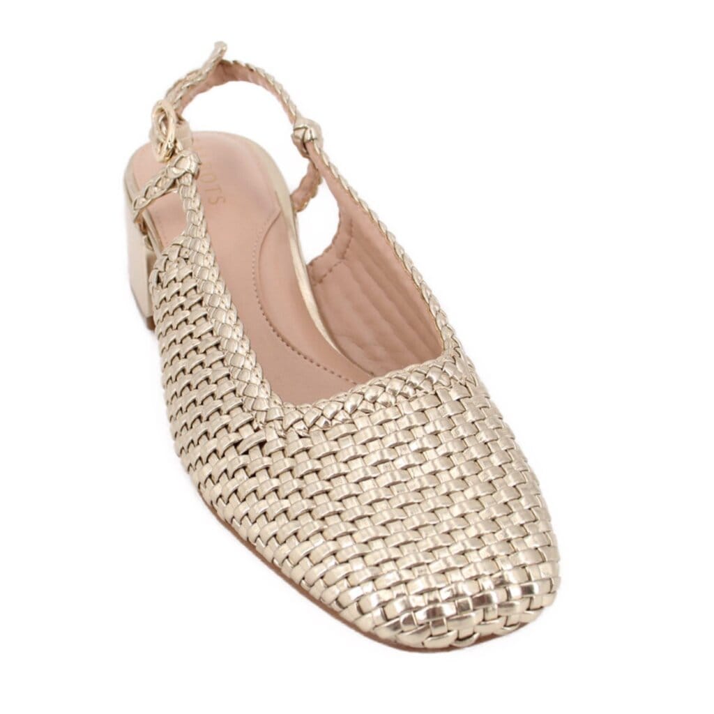 TALBOTS SLINGBACK HEELS GOLD 7 US