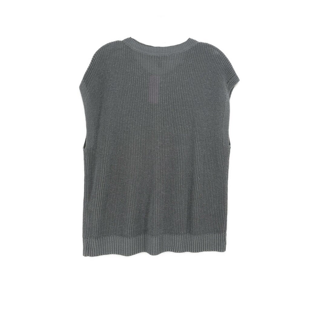 EILEEN F SLEEVELESS SWEATERS GRAY L